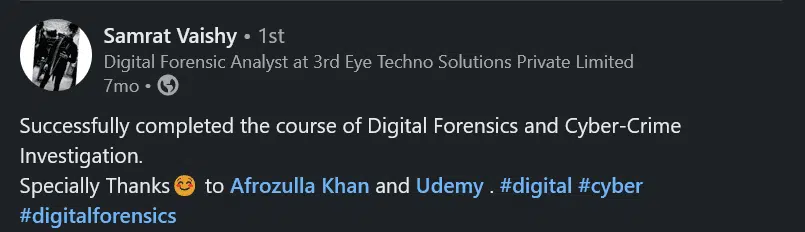 Student LinkedIn Success Story 3
